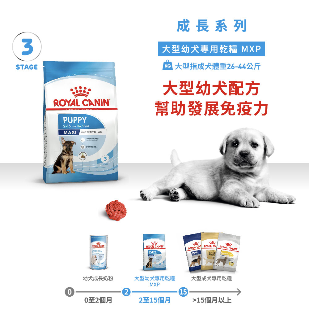 法國皇家Royal Canin】(AGR32 /MXP) 大型幼犬4公斤(狗飼料)