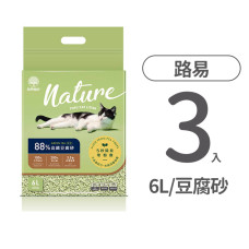 88%高纖豆腐砂 綠茶 6L(3入)