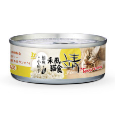 特級禾風貓罐80克【鮪魚+小魚干】(24入)(貓副食罐)(整箱罐罐)