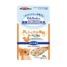 犬用餐包牛奶燉蔬菜80克 (低脂)(6入)(狗主食餐包)