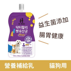 低脂寵物營養補給乳180ml 益生菌牛奶(狗零食)(貓零食)