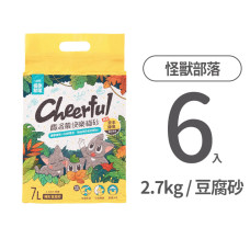 費洛蒙快樂貓砂 豆腐砂 2.7公斤(6入)