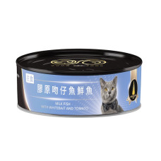 PET FOOD 貓罐80公克【膠原吻仔魚鮮魚】(6入)(貓主食罐頭)