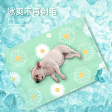 寵物降溫冷凝墊 小雛菊L(60x45公分)(夏天貓狗寵物降溫涼感涼墊睡墊)