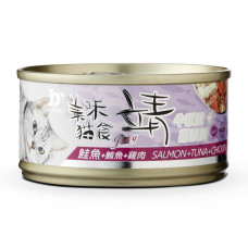 貓罐80克【鮪魚+雞肉+鮭魚】(24入)(貓副食罐)(整箱罐罐)