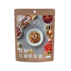PET FOOD 鮮食餐包150克【紅椒花椰胗肝雞】(12入)(貓狗主食餐包)