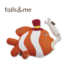 海洋動物寵物玩具啃咬抱抱組 小丑魚(貓玩具)