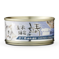 貓罐80克【鮪魚+雞肉+沙丁魚】(24入)(貓副食罐)(整箱罐罐)