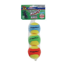 犬用耐咬軟式球型玩具 SS(3入)(10x22x5公分)(狗玩具)