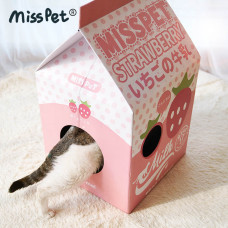 牛奶盒 草莓 (55.5*33*31.5公分)(貓抓板)