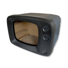 復古電視貓窩 黑(50x36x31.5公分) (貓抓板)