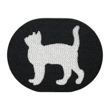 貼牆貓抓板-黑底白貓(單面)(44.5*34.5公分)(貓抓板)