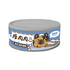 厚肉肉有料湯肉貓罐80克【濃鯖魚】(24入)(貓副食罐頭)