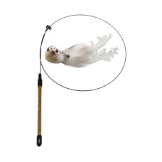 貓咪用品系列 小鳥逗貓棒 白色(14公分)