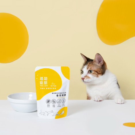 鮮肉泥機能型貓主食餐包140克【香草嫩雞】(6入)(貓主食餐包)