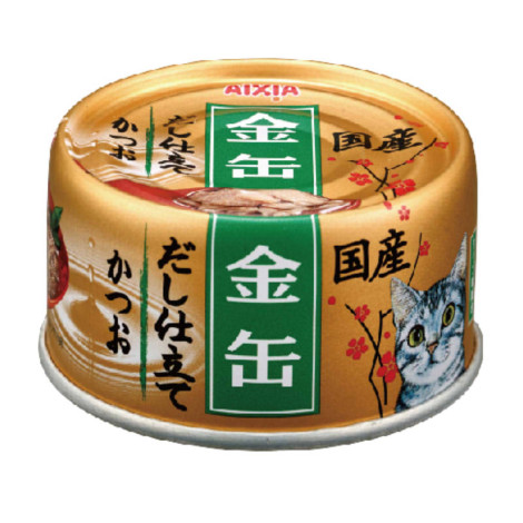 金缶70克【8號高湯 鰹魚】(24入)(貓副食罐頭)(整箱罐罐)
