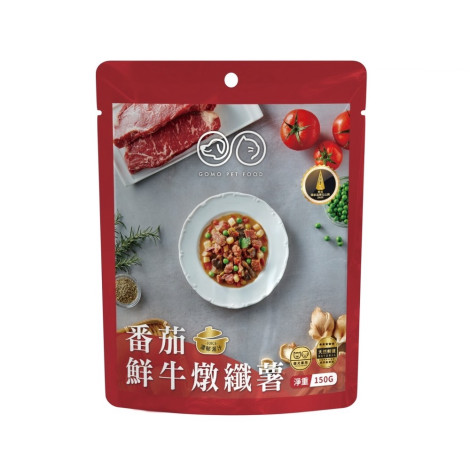 PET FOOD 鮮食餐包150克【番茄鮮牛燉纖薯】(3入)(貓狗主食餐包)