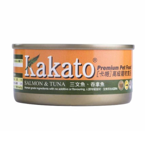 卡格餐食罐70克 【鮭魚、鮪魚】(12入)(貓狗副食罐),CSS_kakato_送6罐,PD_卡格70克