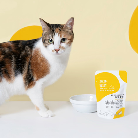 鮮肉泥機能型貓主食餐包140克【香草嫩雞】(6入)(貓主食餐包)